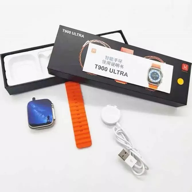 ⌚ ساعت هوشمند T900 Ultra – طراحی مشابه Apple Watch Ultra، نمایشگر بزرگ و امکانات کامل