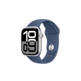 ساعت هوشمند اپل واچ سری 10 نقره ای بند سیلیکونی