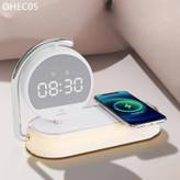 شارژر وایرلس، چراغ خواب و ساعت دیجیتالی