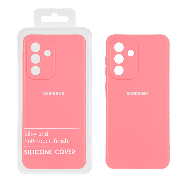 قاب سیلیکونی نیو رنگ صورتی پاستیلی مناسب گوشی Samsung Galaxy A56 با محافظ دوربین