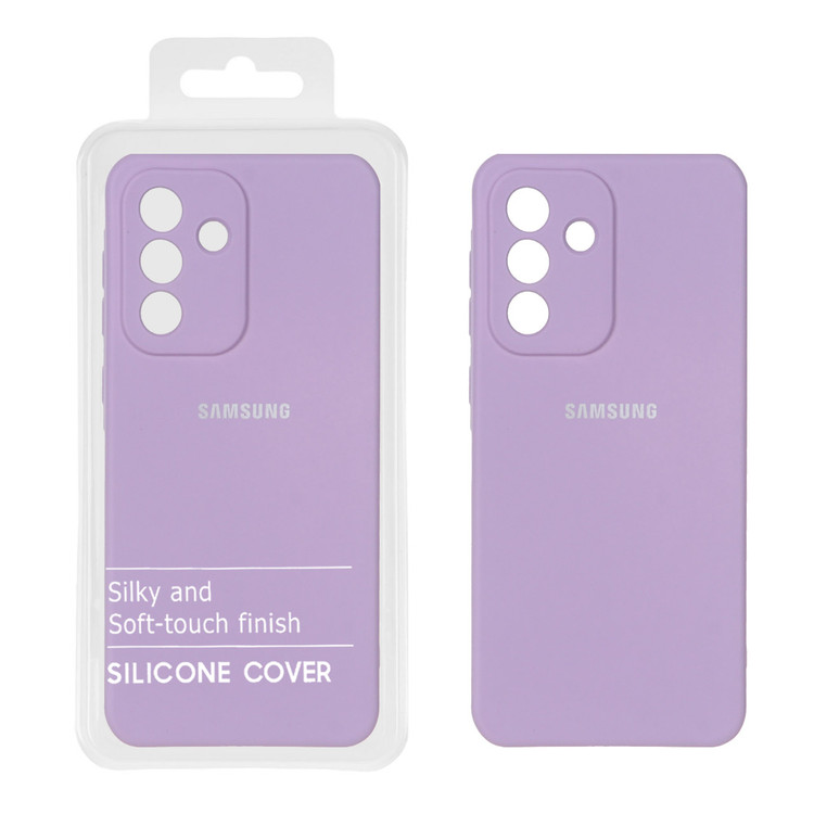 قاب نیو سیلیکونی یاسی رنگ برای Samsung Galaxy A56 با طراحی ظریف و محافظ لنز