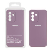 قاب نیو سیلیکونی بادمجانی تیره مخصوص Samsung Galaxy A56 با محافظ لنز یکپارچه