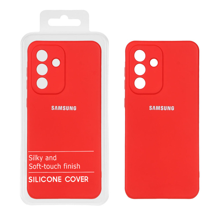 قاب نیو سیلیکونی قرمز رنگ برای Samsung Galaxy A56 با پوشش کامل لنز دوربین