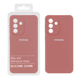 قاب سیلیکونی رنگ حنایی برای گوشی سامسونگ گلکسی A56 با طراحی محافظ لنز