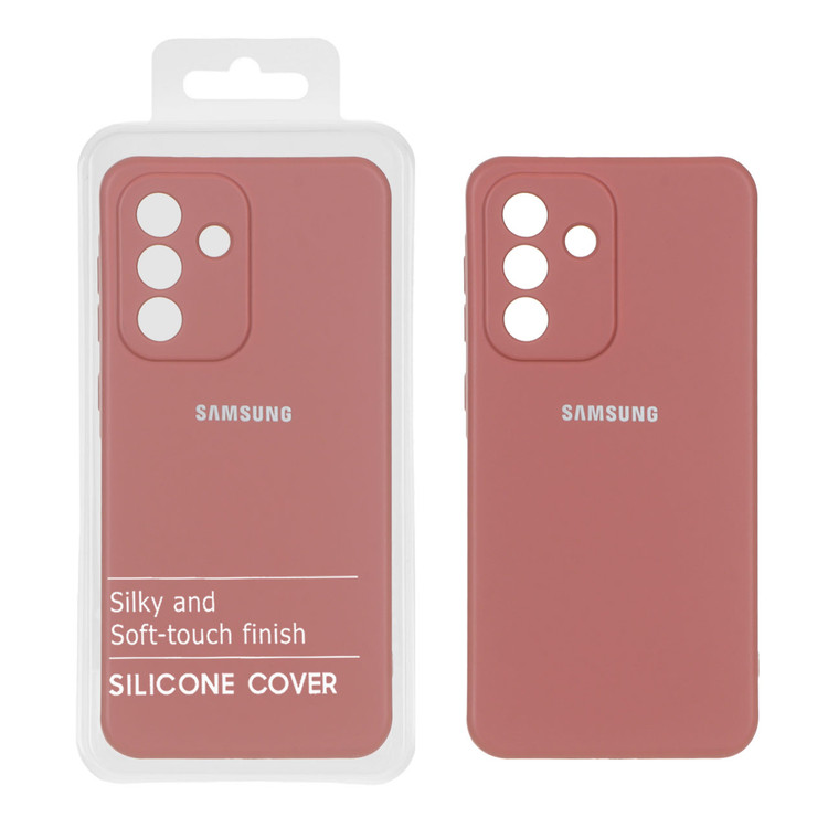 قاب سیلیکونی رنگ حنایی برای گوشی سامسونگ گلکسی A56 با طراحی محافظ لنز