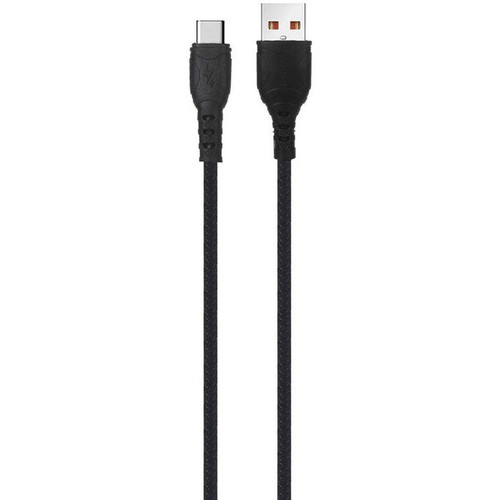 کابل شارژ فست DENMEN تایپ سی مدل D06T مشکی