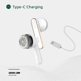 پرزگیر دستی گرین لاین مدل Lint Y به رنگ سفید با طراحی ارگونومیک و مخزن جمعآوری پرز