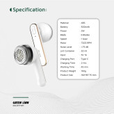 پرزگیر دستی گرین لاین مدل Lint Y به رنگ سفید با طراحی ارگونومیک و مخزن جمعآوری پرز