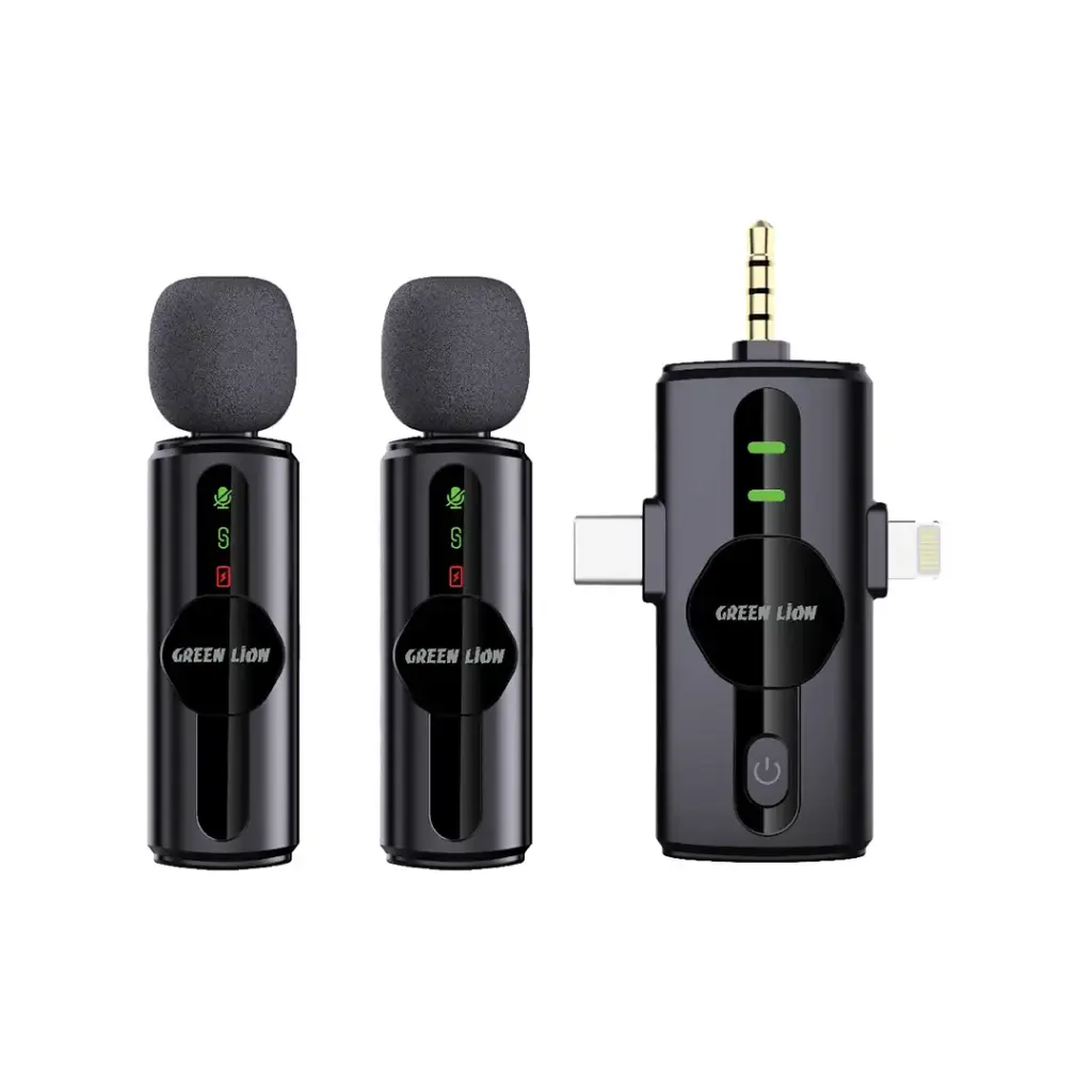 دو عدد میکروفون گرین لاین GM-80X به همراه گیرنده