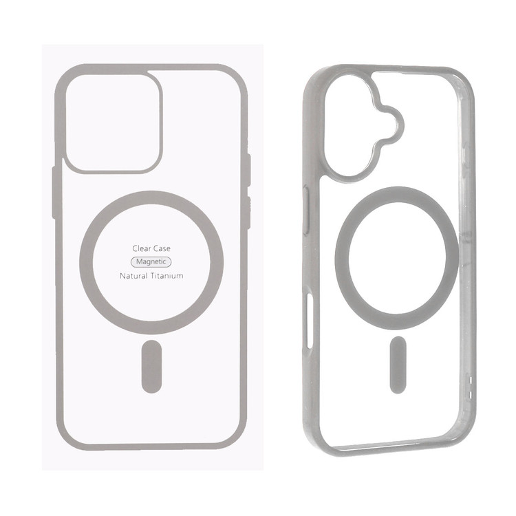 قاب شفاف Apple iPhone 17 با قابلیت شارژ MagSafe – محافظ شیشهای مقاوم