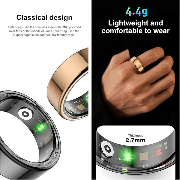 کیس شارژ حلقه بیوا با طراحی مینیمال و LED نمایشگر