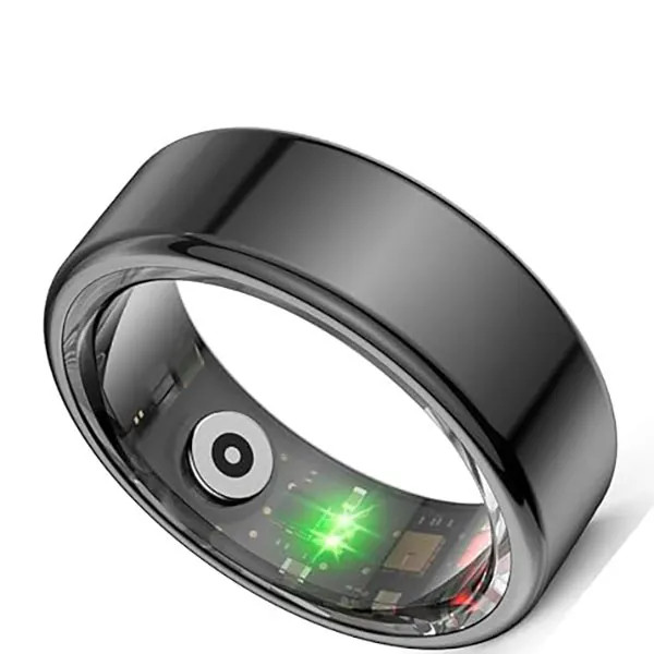حلقه هوشمند بیوا مدل Smart Ring R09 Plus در حالت بسته مشکی