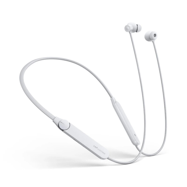 هندزفری دورگردنی CMF Neckband Pro با طراحی مدرن و رنگ سفید