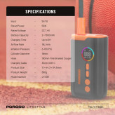 پمپ باد قابل حمل پورودو با کابل USB-C