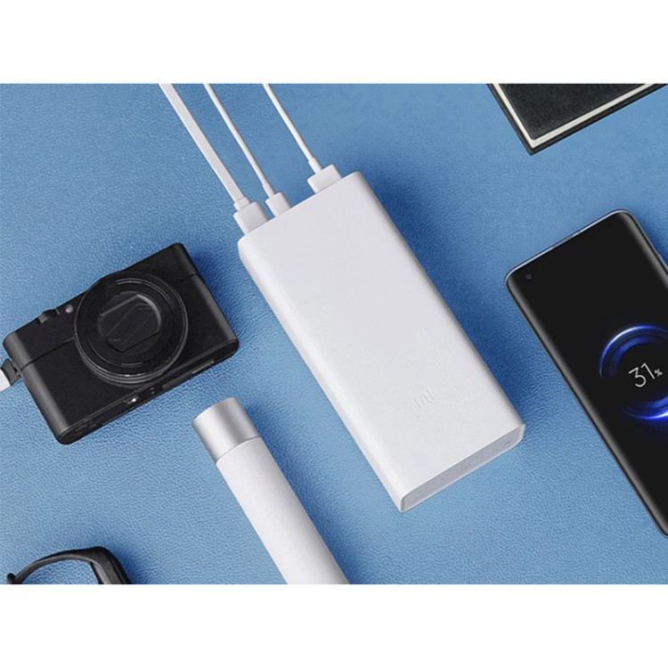 پاوربانک شیائومی 30000mAh - شارژ همزمان سه دستگاه