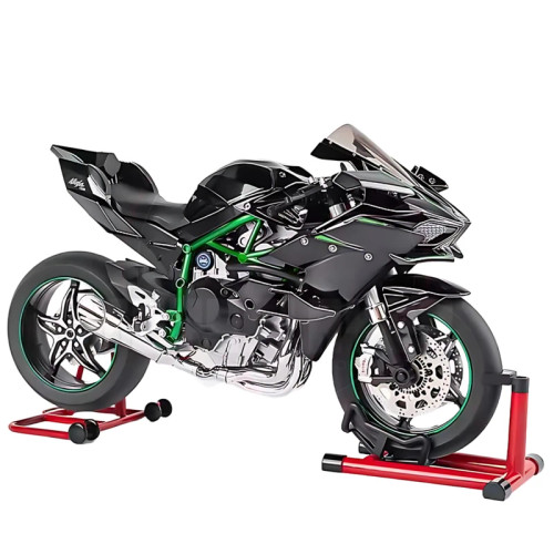 ماکت نینجا H2R روی پایه نمایش - رنگ مشکی-سبز