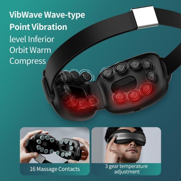 تصویر نزدیک از سطح ماساژ چشم و لرزشها