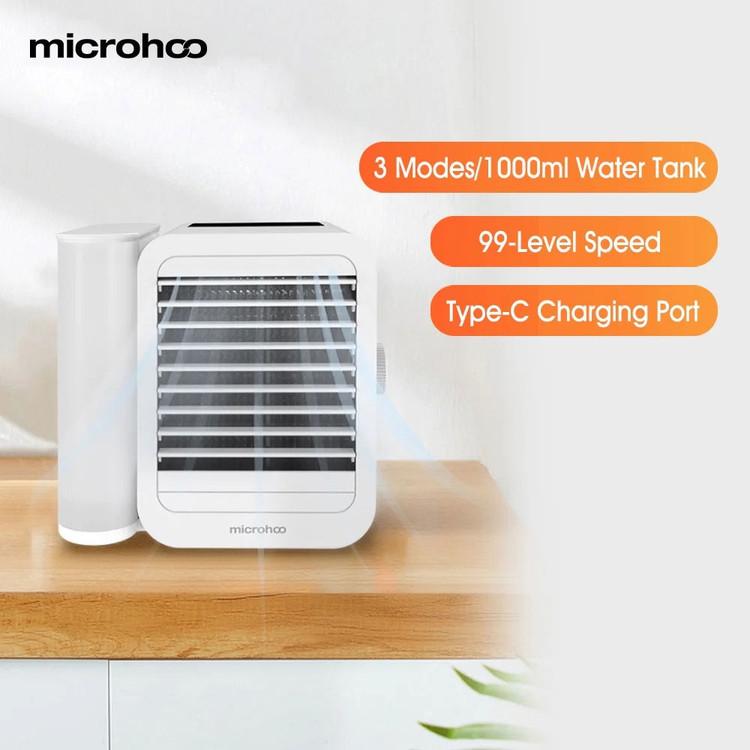 مینی کولر سلولوزی پرتابل میکروهو مدل Microhoo Personal Mini Air Conditioning Fan MH01R