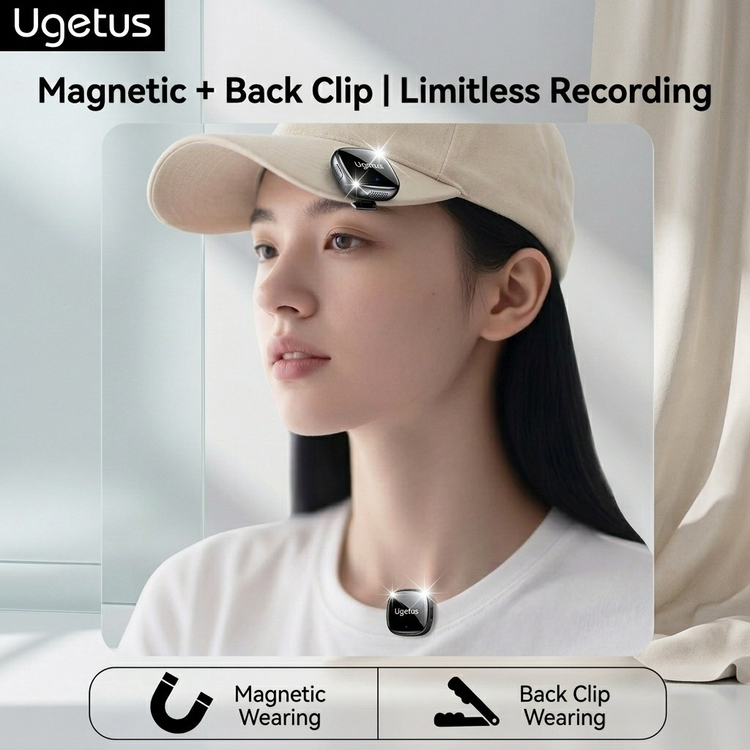 میکروفون یقهای بیسیم UGETUS دارای هوش مصنوعی AI