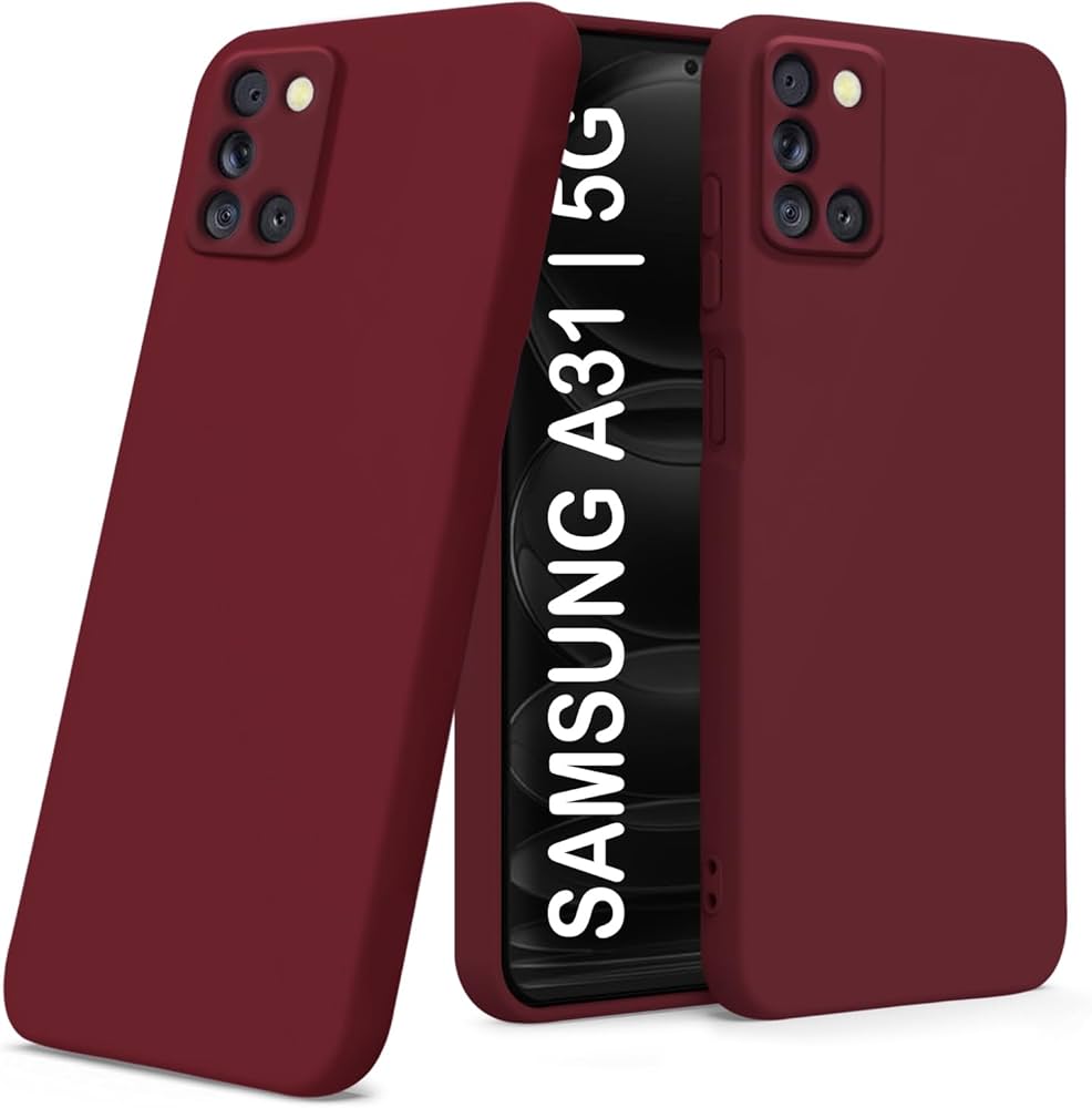 قاب سیلیکونی اورجینال سامسونگ Galaxy A31 زرشکی