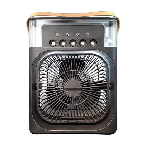 پنکه رومیزی مه پاش مدل Air Cooler Fan با 5 نازل مه پاش و تایمر خاموشی(سایز بزرگ)
