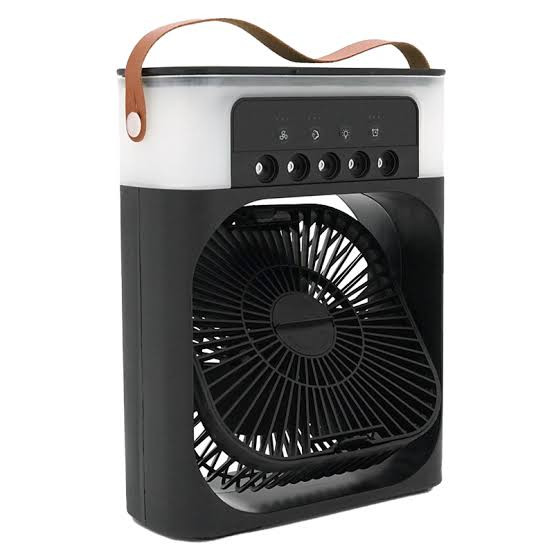پنکه رومیزی مه پاش مدل Air Cooler Fan با 5 نازل مه پاش و تایمر خاموشی(سایز بزرگ)