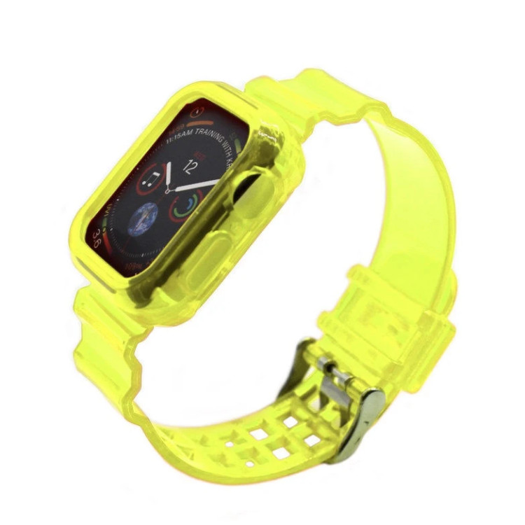 بند جی شاک اپل واچ G-Shock با قاب محافظ مناسب سایز 42/44/45 میلیمتر زرد