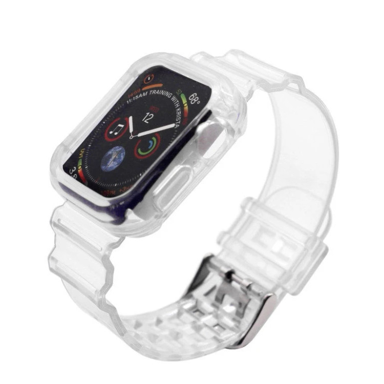 بند جی شاک اپل واچ G-Shock با قاب محافظ مناسب Apple Watch Ultra سایز 49 میلیمتر سفید