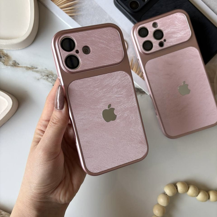 قاب کانسپت iPhone 17 Pro برای آیفون سری 13 به بعد با محافظ لنز صورتی