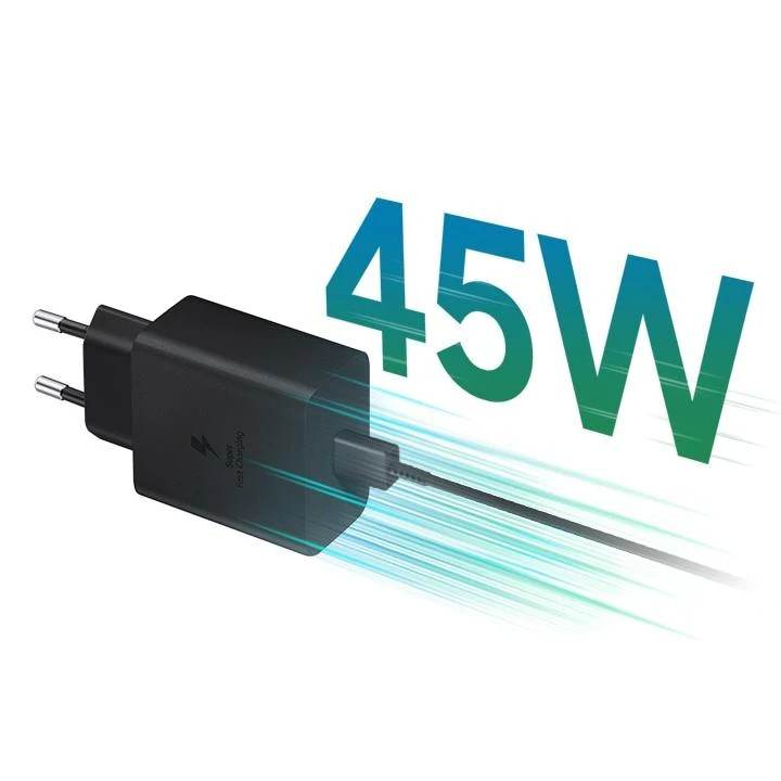 شارژر اصلی سامسونگ 45W Power Adapter مشکی