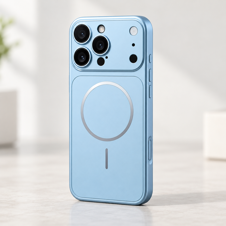 قاب تبدیلی آیفون طرح 18 Pro Max رنگ Sky Blue