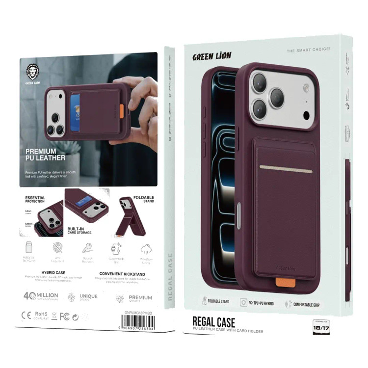 قاب Green Lion Regal رنگ Burgundy